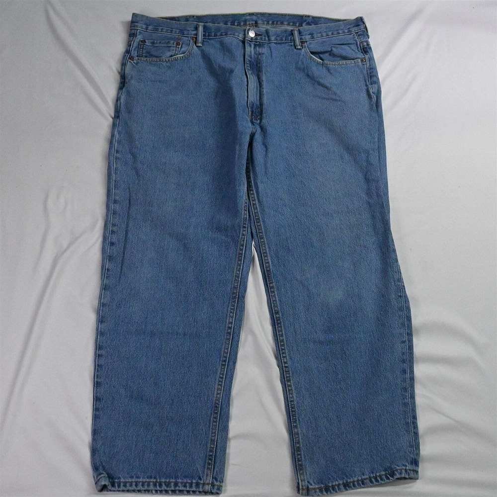 Levis 46 x‎ 30 550 4891 Relaxed Fit Light Wash Denim Jeans
